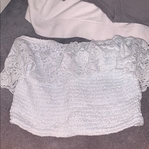 White tube top Hollister